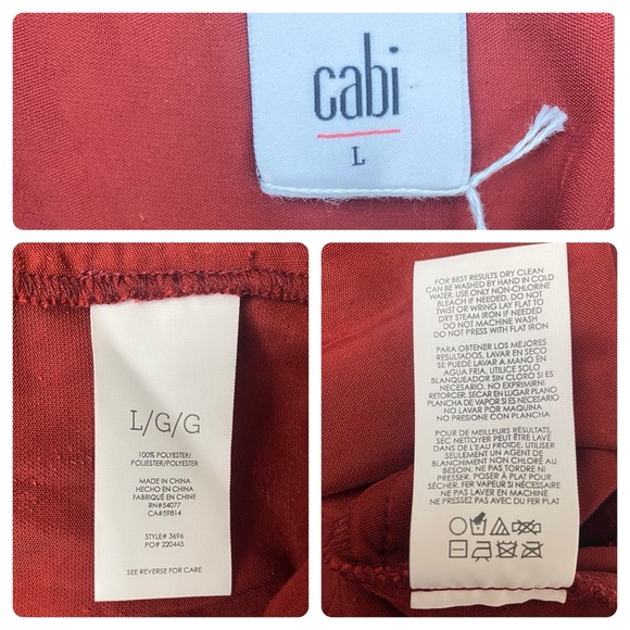 Cabi 3696 Grace Tribute Crushed Velvet Dress
Short Sleeves High Low Hem Sz Large - Picture 15 of 16